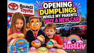 Opening Dumplings while my Parents buy a new car at Toyota