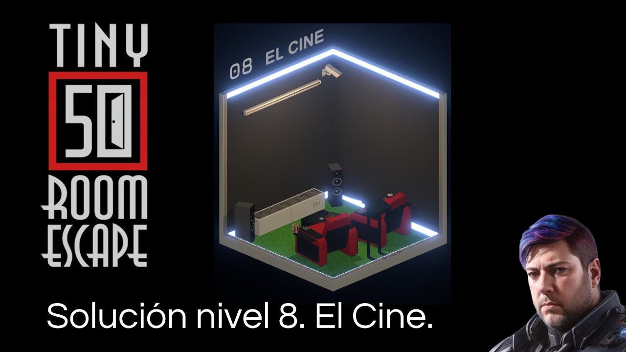 Tiny 50 Room Escape. Solución del nivel 8. El Cine. - YouTube