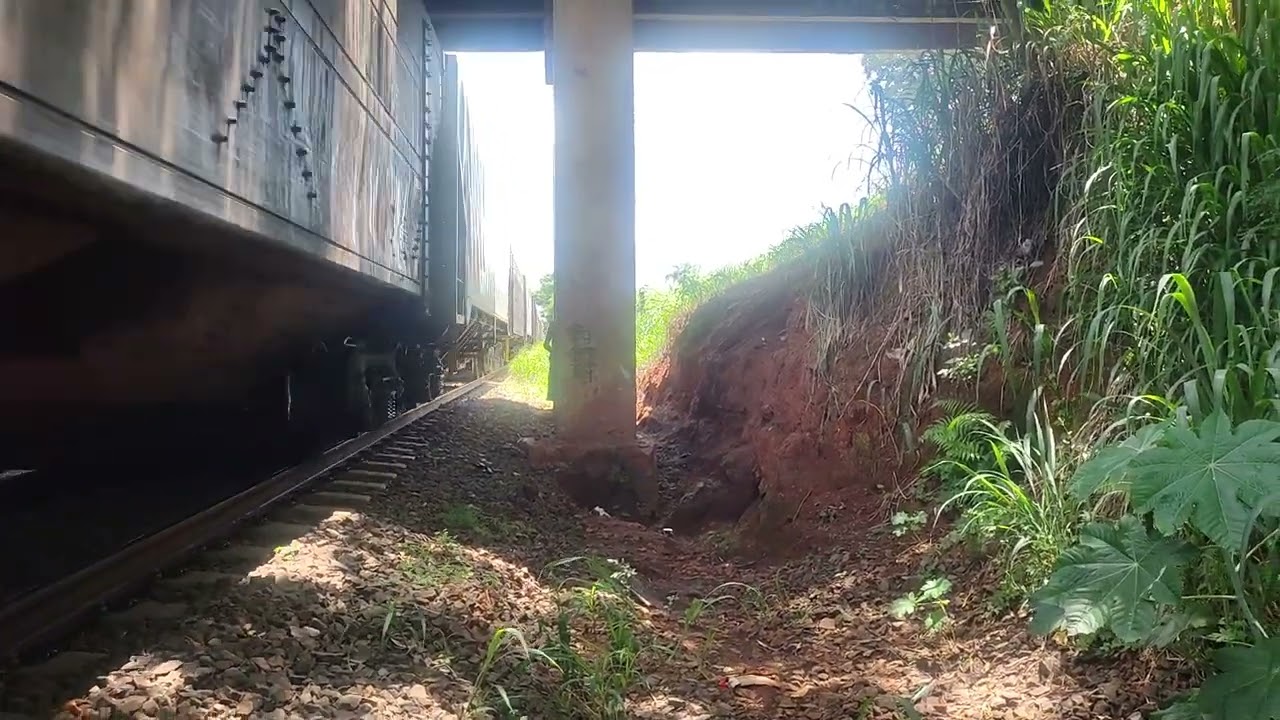 GE AC44i Rumo #9818 Passando Carregado Em Santa Gertrudes SP 