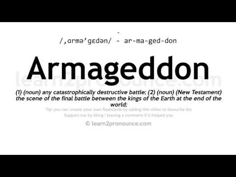 Pronunciation of Armageddon | Definition of Armageddon