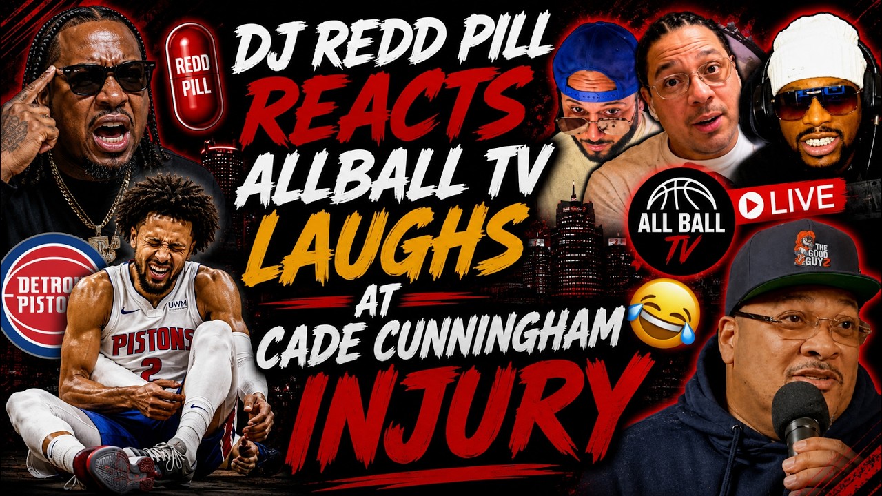 DJ Redd Pill Reacts To AllBall TV Laughs At Cade Cunningham Getting Injured!