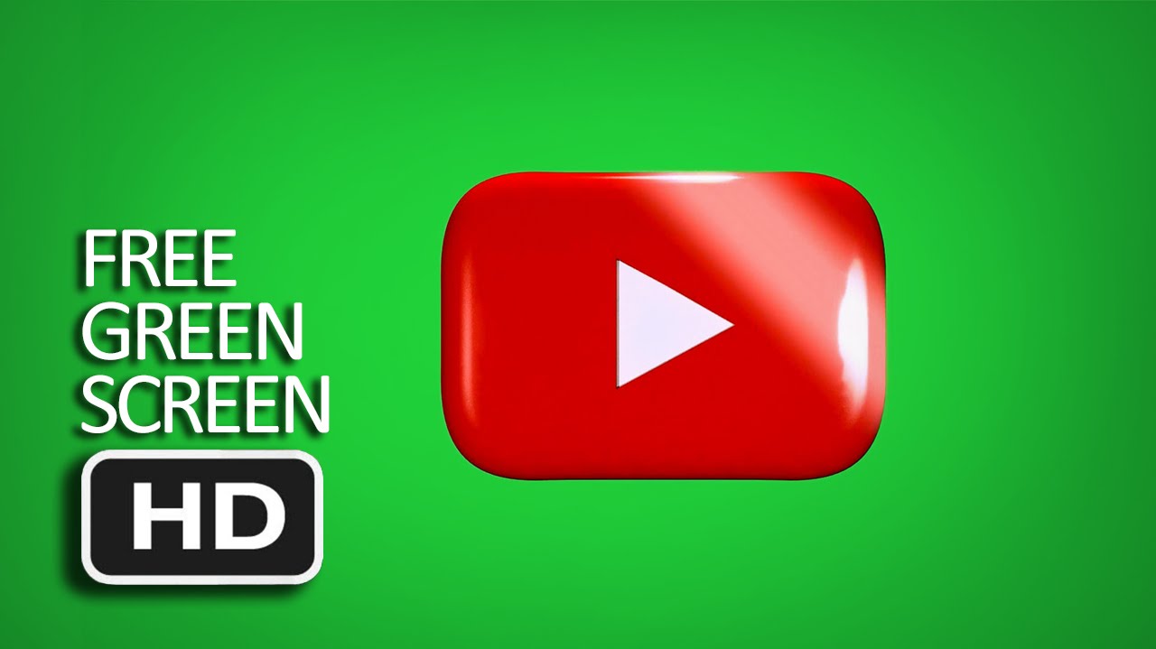 Free Green Screen Glossy Youtube  Logo  Animated Loop 