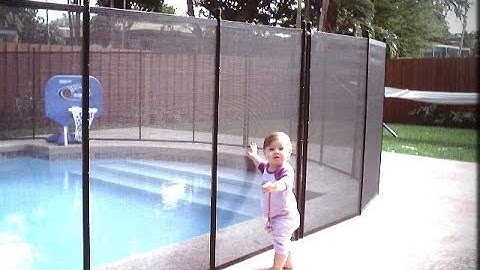 Pool fence self closing gate video web