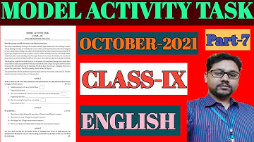 Class-9 English model activity task October 2021 part-7 new.