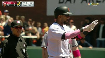 CIN@SF: Nunez scores two with a single to left