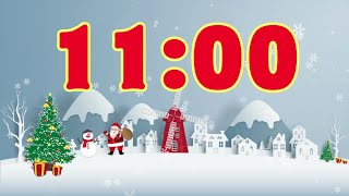 11 minute timer winter (Snowfall Butterflies Tones at End)🎵⏰