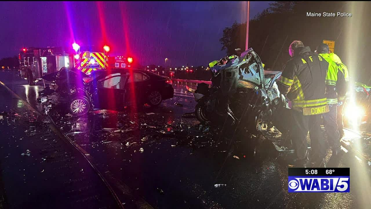 Two people hurt after wrong-way crash on I-95 - YouTube