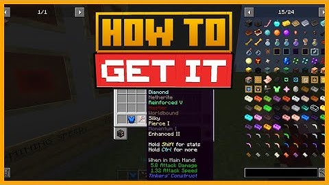 🟨 HOW to HAVE the BEST PICKAXE with SILK TOUCH - TINKER