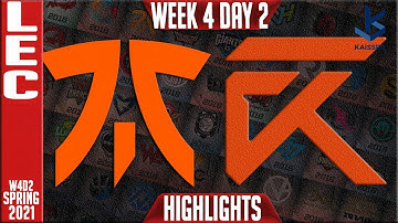 FNC vs XL Highlights | LEC Spring 2021 Groups Week 4 Day 2