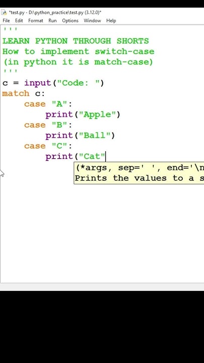 How to implement switch-case in python #shorts #python # ...