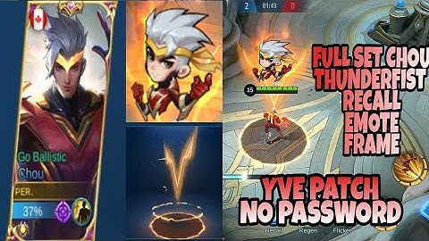 FULL SET CHOU THUNDER FIST | YVE PATCH | NO PASSWORD By Per Gameplay