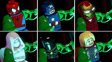 Marvel Rivals Characters Perform Hulk Transformation Animation in LEGO Marvel