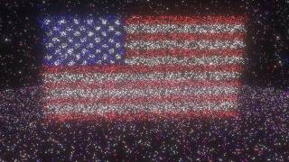 American Flag Patriotic Fourth Of July Holiday Sparkling Star Lights 4K Video Effects HD Background screenshot 2
