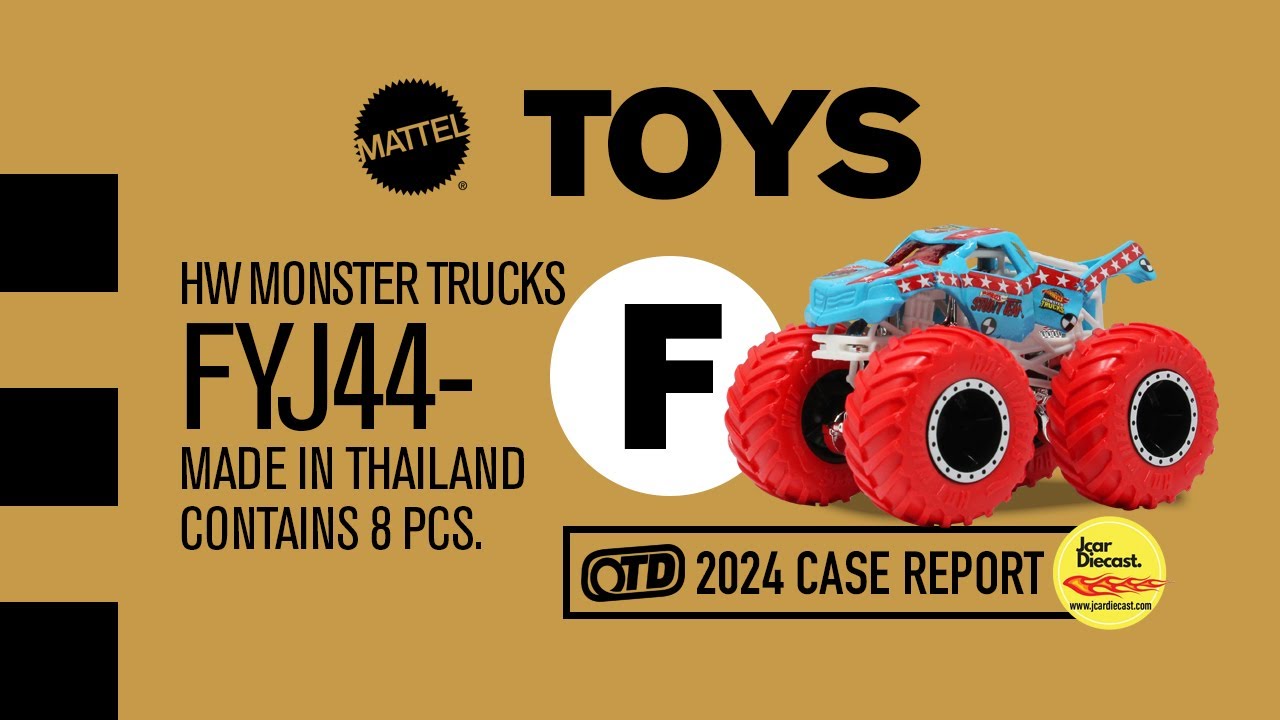 Hot Wheels Monster Trucks 2024 “F” CASE REPORT – ORANGE TRACK DIECAST