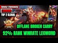 92% RANK WINRATE LEOMORD &amp; OFFLANE CARRY -TOP 2 GLOBAL LEOMORD BY Bonsky X Nurmawaty - MLBB