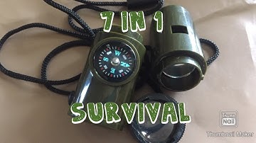 7 IN 1 SURVIVAL WHISTLE
