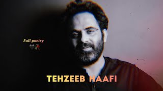 So rahenge ki jagte rahenge ❤️‍🔥 || Tehzeeb Hafi Poetry WhatsApp Status || very Heart Touching 🖤