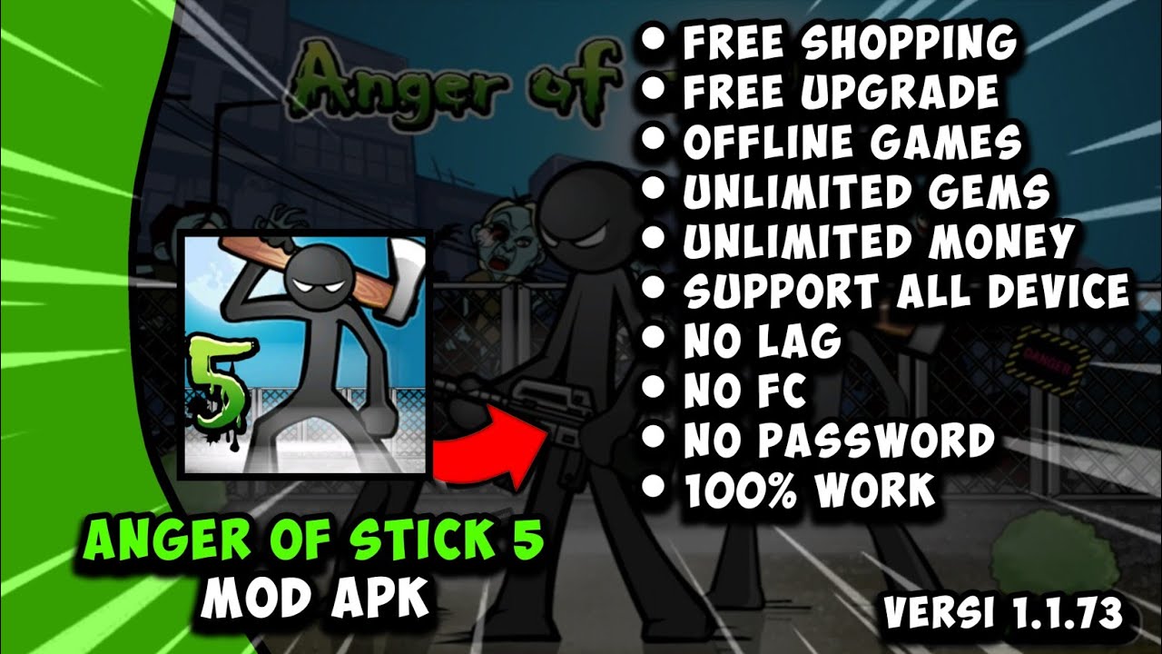 ANGER OF STICK 5 MOD APK [ NO PW ]