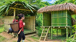 She Built a Bamboo House Alone Deep in the Forest – No One Expected What Happened Next!