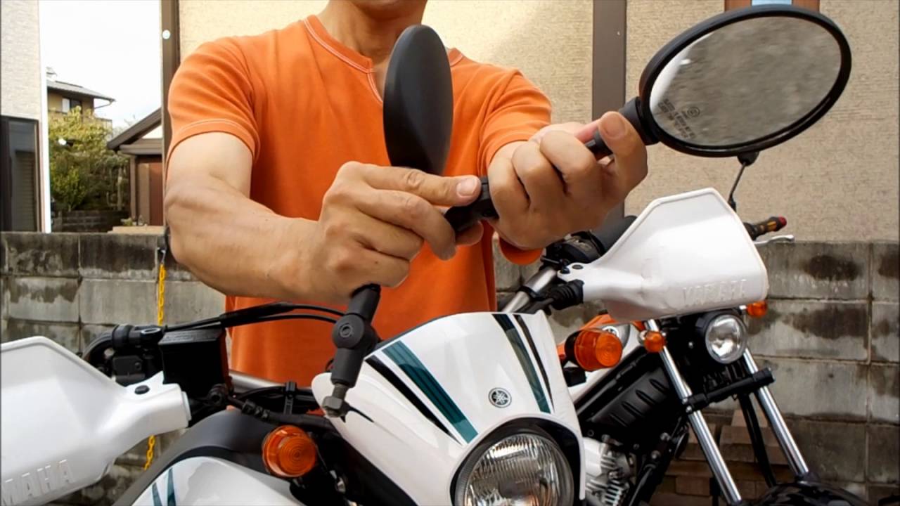 Yamaha Serow250 オフロード バイク用 可倒式 ミラー交換diy Youtube