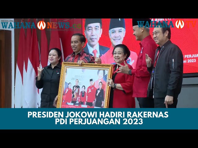Presiden Jokowi Hadiri Rakernas PDIP 2023