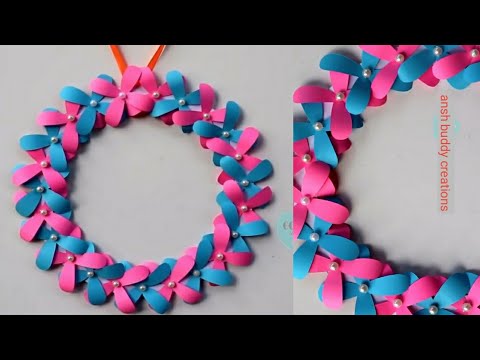 easy-and-beautiful-handmade-wall-hanging-::-diy-room-decor-//-diy-paper-craft-::-wall-hanging-ideas