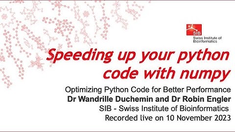 Optimizing Python Code for Better Performance – Speeding up your python code with numpy (4 of 8)