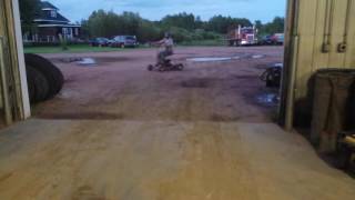 Home built barstool racer go kart Home built barstool racer go kart.