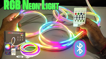 Smart RGB Neon Led Strip Light Full Review || Bluetooth Control Neon Light