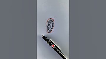 How to Sketch an Ear Correctly – Avoid Common Mistakes! #art #shorts #foryou #tutorial #satisfying