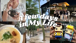 A few days in my life : hangout with friends, shopping hauls, morning routine, building lego