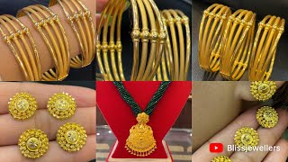 Latest 22/24Ct Gold Jewellery Designs Collection With Weight #blissjewellers #jewellerycollection