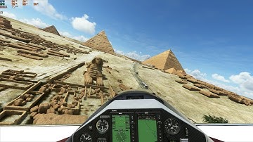 Flight Simulator 2020 - Head Tracking with Quest Link, Virtual Desktop and OpenTrack - The Pyramids