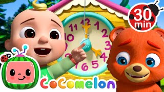What Time Is It? Hickory Dickory Dock | Cocomelon | 🔤 Moonbug Subtitles 🔤 | Learning Videos