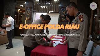 Liputan Acara Launching Aplikasi E-Office Polda Riau screenshot 4