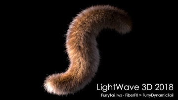 LightWave 3D 2018: Furry Tail scene rendered