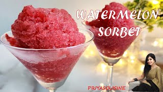 Beat The Heat With Watermelon Sorbet  | Watermelon Slush | Easiest Summer Coolers