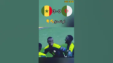 لاعب سنغالي يبهدل مدافعي المنتخب الجزائري 3 0 