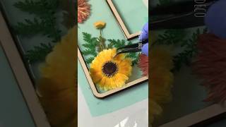 🧡Real Floral Letter L🌼 Process and Reveal #shorts