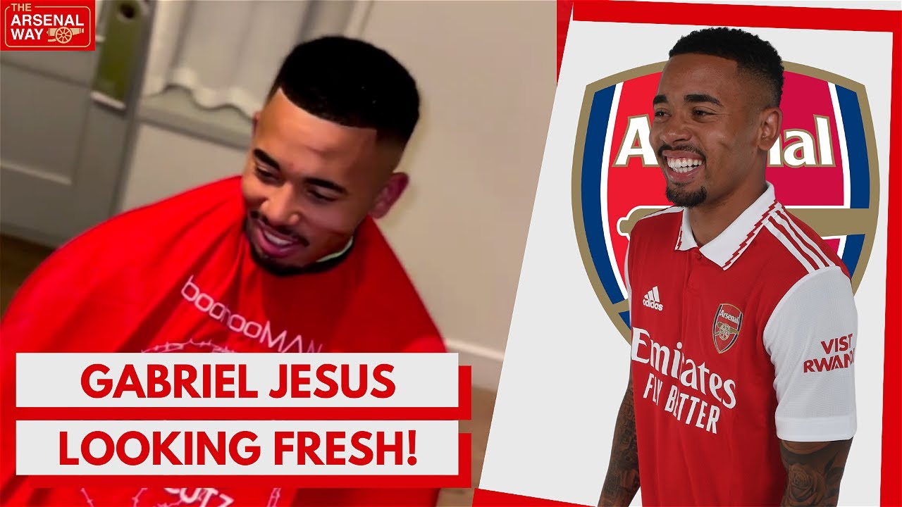 Looking Sharp New Signing Gabriel Jesus Showcases His New Haircut Arsenal Social Youtube
