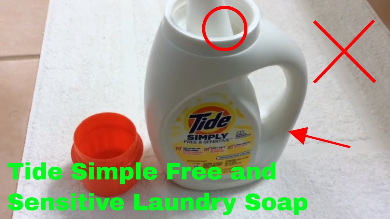 How To Use Tide Simply Free and Sensitive Laundry Soap Review - YouTube