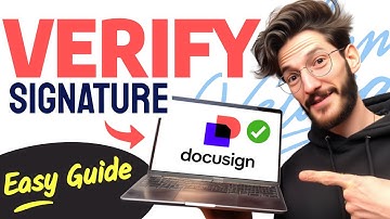 How to VERIFY A DOCUSIGN SIGNATURE (Step by Step) 2025