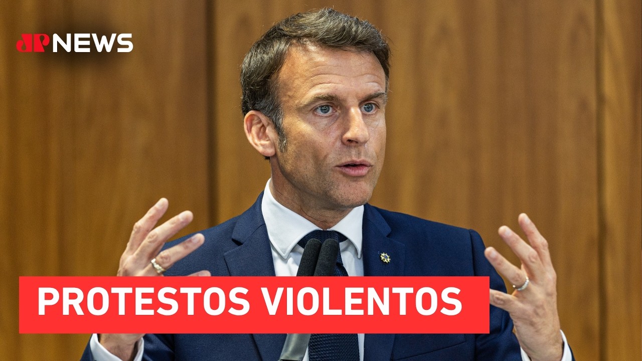 Confrontos deixam quase mil estudantes feridos na França  | TEMPO REAL