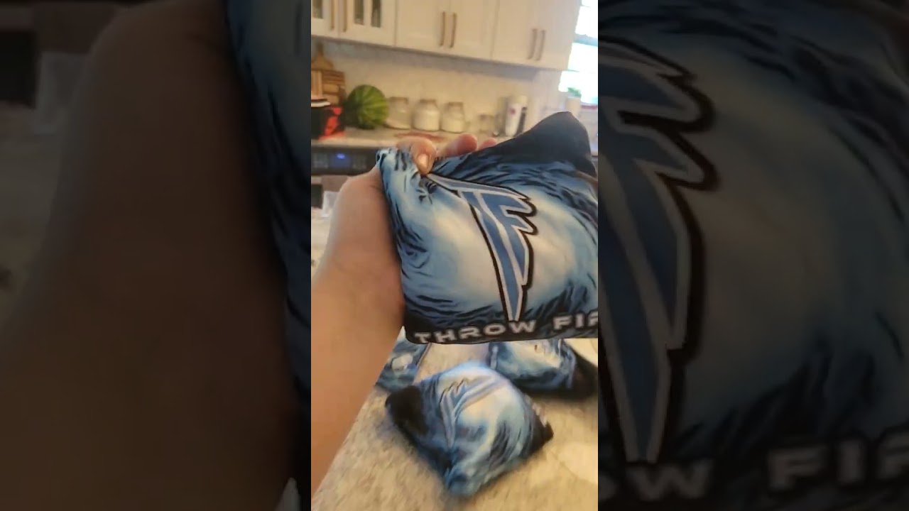 I got new fire cornhole bags
