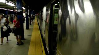 IND Euclid Avenue Bound R44 (C) train at 59th Street Station [HD]!