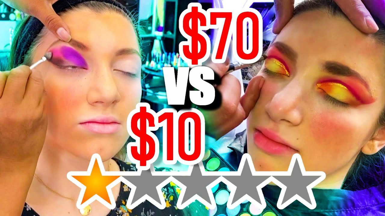 I WENT TO 2 WORST REVIEWED MAKEUP ARTISTS IN MY CITY Cheap VS