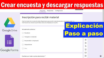Como hacer una ENCUESTA en Google FORMS 🤓👉📋 (Google DRIVE)