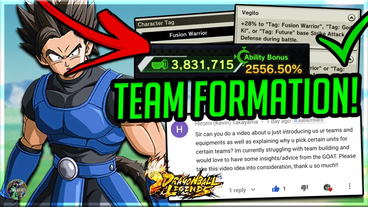 GUIDE FOR TEAM BUILDING! HOW TO MAKE A GOOD TEAM! DragonBall Legends