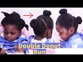 Easy Cute and Quick Double Donut Hairstyle for Little kids