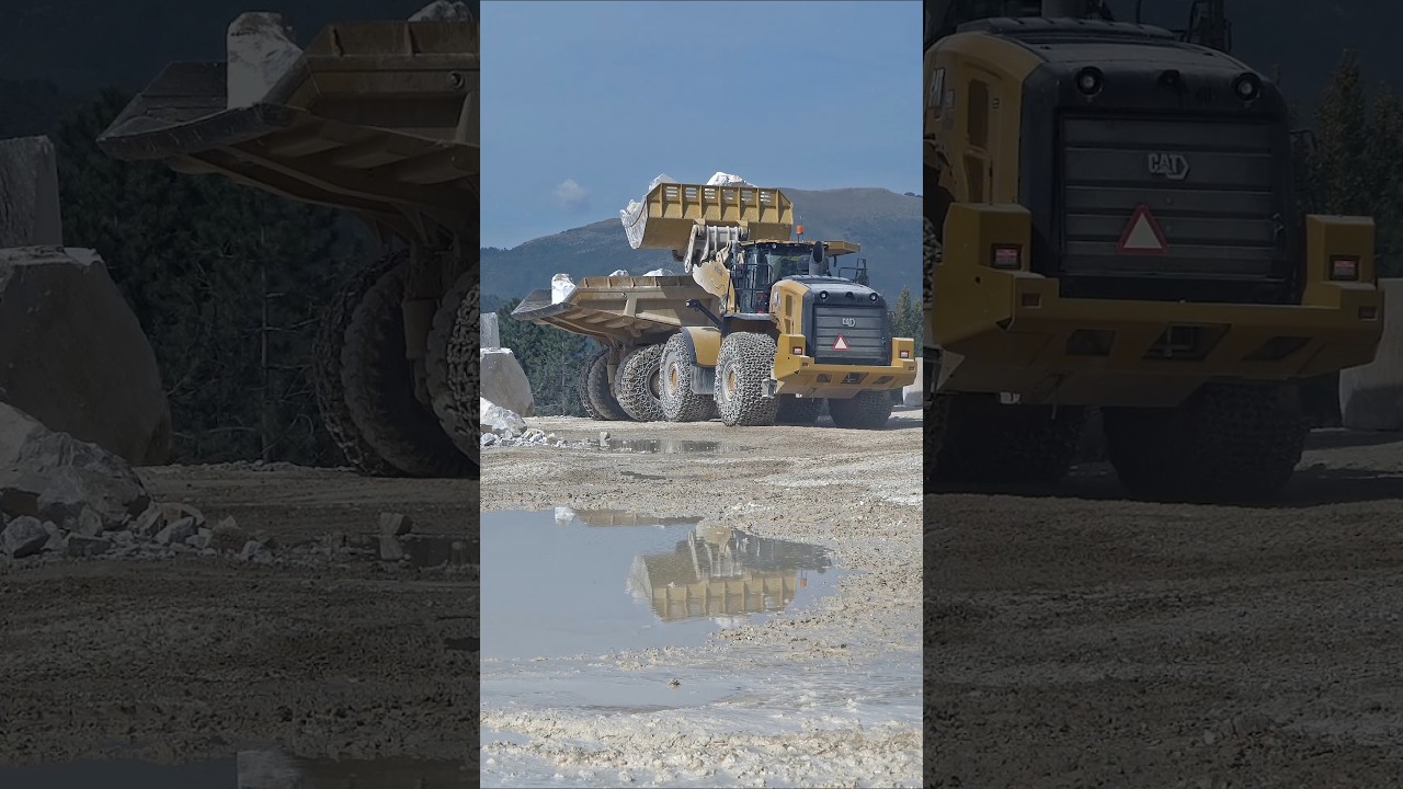 CAT 980 and CAT 770 at the Quarry 